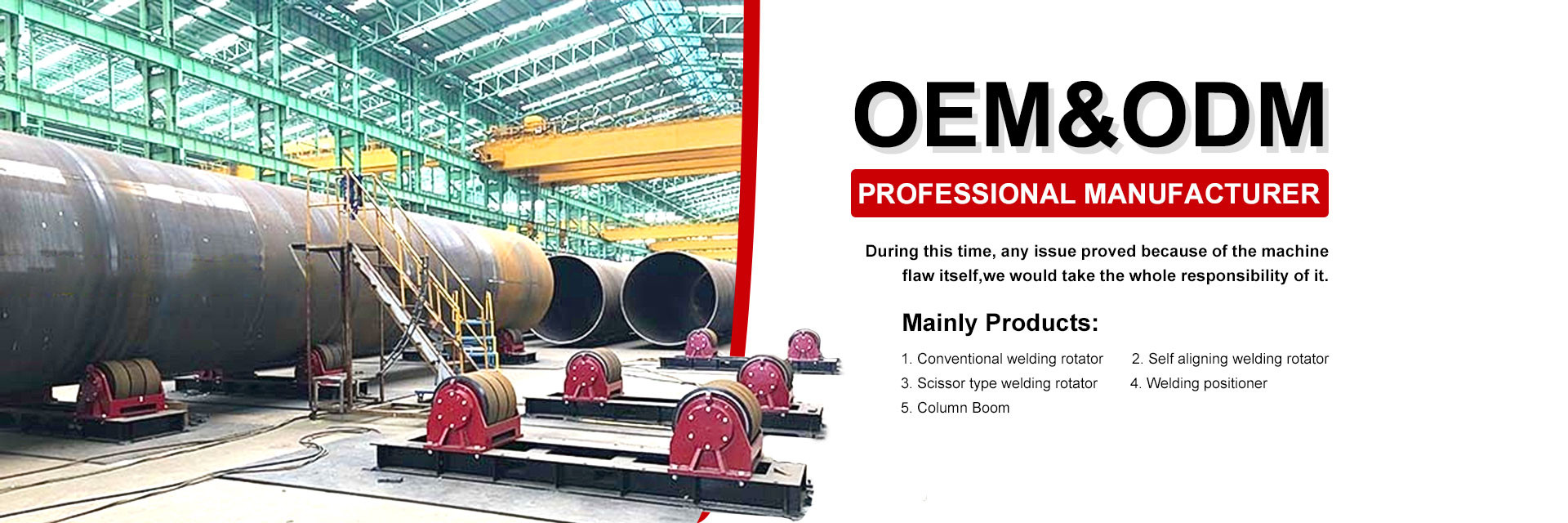 गुणवत्ता Pipe Welding Rollers कारखाना