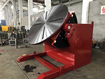 Red Pipe Welding Positioners Titling And Rotary Table For Pipe Turning Welding
